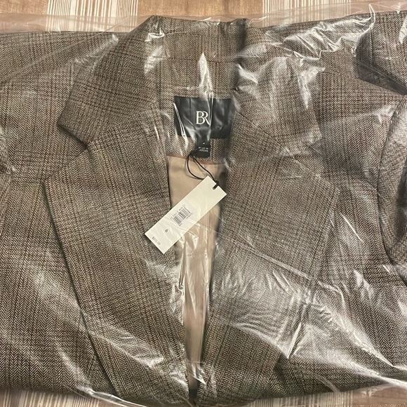 Ladies banana republic wool plaid dress jacket size 6 - Picture 1 of 2